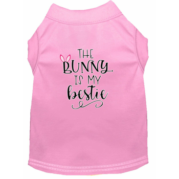 The Bunny is My Bestie Screen Print Dog Shirt / Tank - 12 Colors