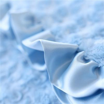 Baby Pet Dog Ruffle Blanket - Baby Blue