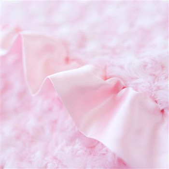 Baby Pet Dog Ruffle Blanket - Baby Pink