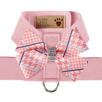 Glen Houndstooth Nouveau Bow Tinkie Harness - Choose Color