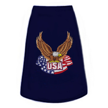 Eagle w/ American Flag Patch Dog Tees