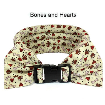 Too Cool Cooling Dog Collars -Bones & Hearts