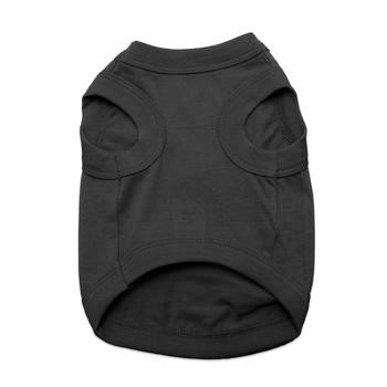 100% Plain Cotton Dog Tanks - Jet Black