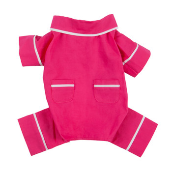 Hot Pink Poplin Cotton Dog Pajamas
