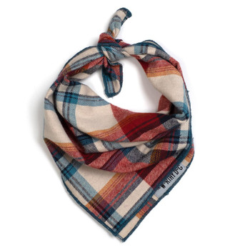 Rust Plaid Dog Tie Bandana