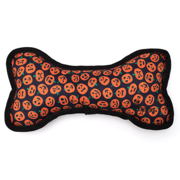 Jack-O-Lantern Bone Dog Toy - 2 Sizes