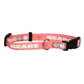 Chicago Bears Pink Pet Collar