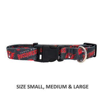 Tampa Bay Buccaneers Pet Nylon Collar - Medium