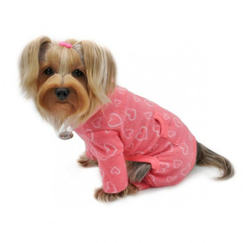 Blush of Love Fleece Turtleneck Pet Dog Pajamas
