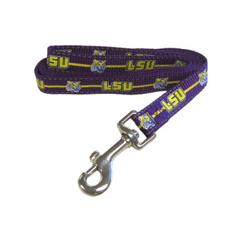 LSU Tigers Pet Reflective Nylon Leash