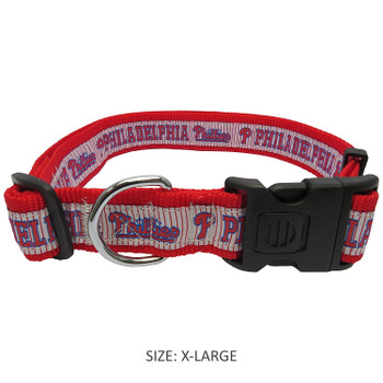 Philadelphia Phillies Alternate Style Dog Collar - M/L