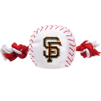 San Francisco Giants Nylon Baseball Rope Tug Toy San Francisco Giants Nylon Baseball Rope Tug Toy