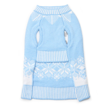 Shiny Snowflake Dog Sweater - Blue Shiny Snowflake Dog Sweater - Blue
