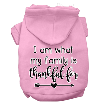I Am What My Family Is Thankful For Dog Hoodie - More Colors