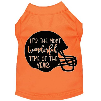 Most Wonderful Time Of The Year Screen Print Dog Shirt - More Colors