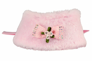 Luxurious Fur Pet Dog Cape - Pink
