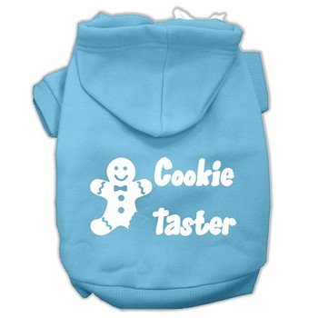 Cookie Taster Screen Print Pet Hoodies Baby Blue