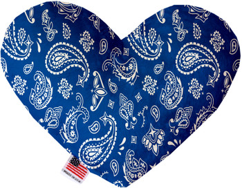 Blue Western Heart Dog Toy, 2 Sizes