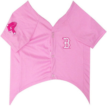 Pets First Boston Red Sox Pink Pet Jersey 