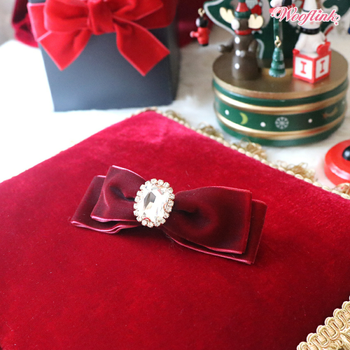 Almost Famous Velvet Hair bow Pet Barrettes Almost Famous Velvet Hair bow Pet Barrettes