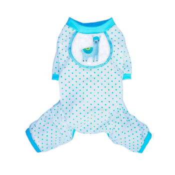 Llama Blue Dog Pajamas