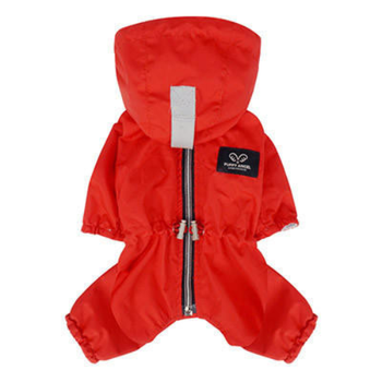 Magagio Dog Raincoat Overalls - Red