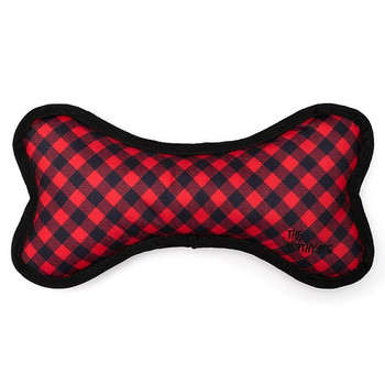 Bias Buffalo Plaid Bone Dog Toy - 2 Sizes