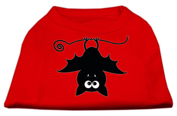 Mirage Pet Batsy the Bat Screen Print Dog Shirt - Red 