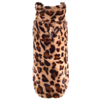 Worthy Dog Leopard Fur Dog Coat
