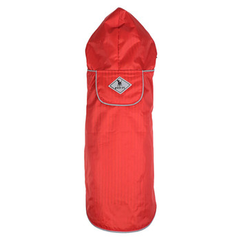 Worthy Dog Red Seattle Slicker Dog Raincoat