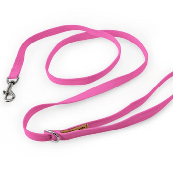 Plain Ultrasuede Dog Leash - Pink Sapphire