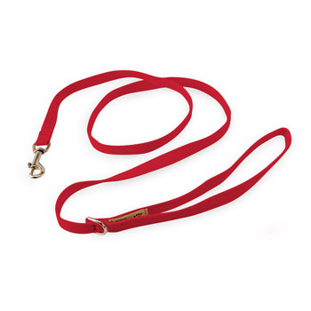 Susan Lanci Designs Plain Ultrasuede Dog Leash - Red