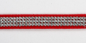 Susan Lanci Designs Giltmore 3 Row Collars - Red