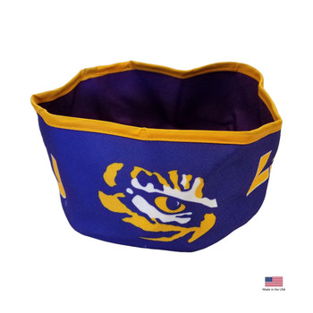 All Star Dogs LSU Tigers Collapsible Pet Bowl