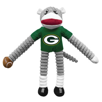 Little Earth Productions Green Bay Packers Sock Monkey Pet Toy