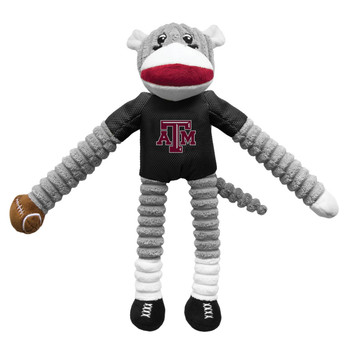 Little Earth Productions Texas AandM Aggies Sock Monkey Pet Toy