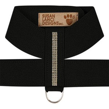 Susan Lanci Designs Custom - Golden Giltmore 3 Row Crystal Dog Tinkie Harnesses