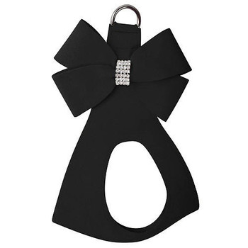 Susan Lanci Custom - Black Nouveau Bow Dog Harness - Stardust or not 