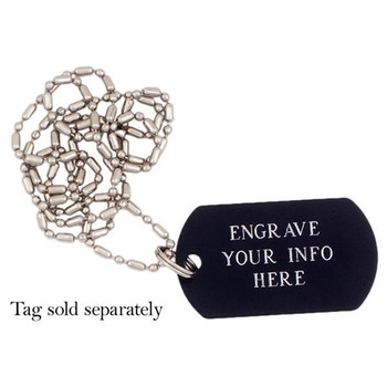 Hillman Group Military ID Tag Chain Necklace