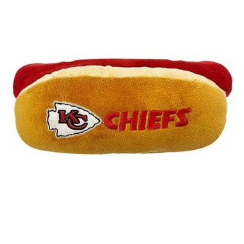 Pets First Kansas City Chiefs Pet Dog Hot Dog Toy