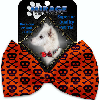 Mirage Pet Purple Skulls Pet Bow Tie