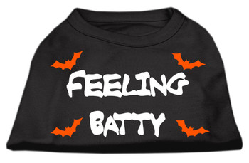 Mirage Pet Feeling Batty Screen Print Shirts - Black