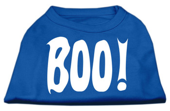 Mirage Pet Boo Screen Print Dog Shirts - Blue