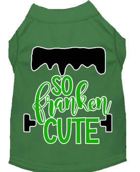 Mirage Pet So Franken Cute Screen Print Dog Shirt - Green