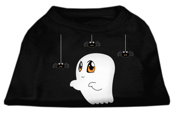 Mirage Pet Sammy The Ghost Screen Print Dog Shirt - Black