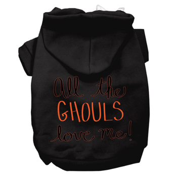 All The Ghouls Screenprint Dog Hoodie - More Colors