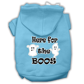 Mirage Pet Here For The Boos Screenprint Dog Hoodie - Baby Blue