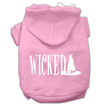 Mirage Pet Wicked Screen Print Pet Hoodies - Light Pink