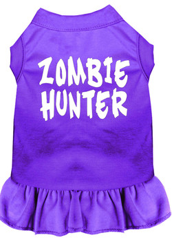 Mirage Pet Zombie Hunter Screen Print Dress - Purple