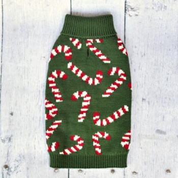 Bella Bean Couture Candy Cane Dreams Dog Sweater